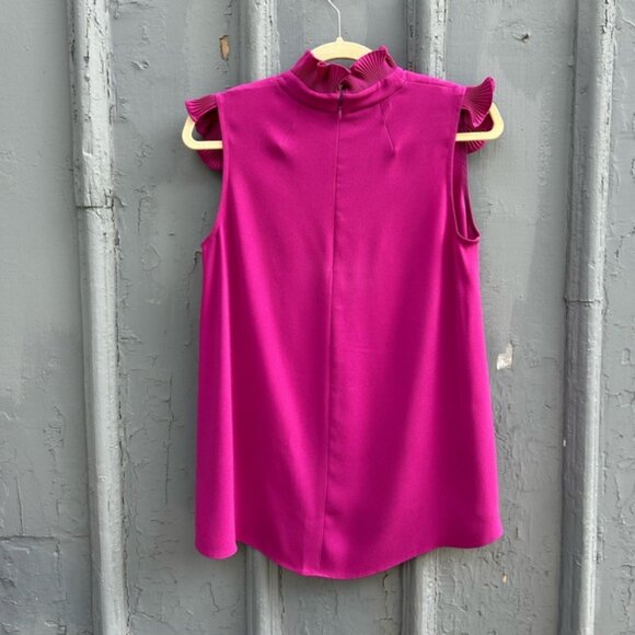 Co collection pink ruffle collar blouse, size Sm - Picture 2 of 8